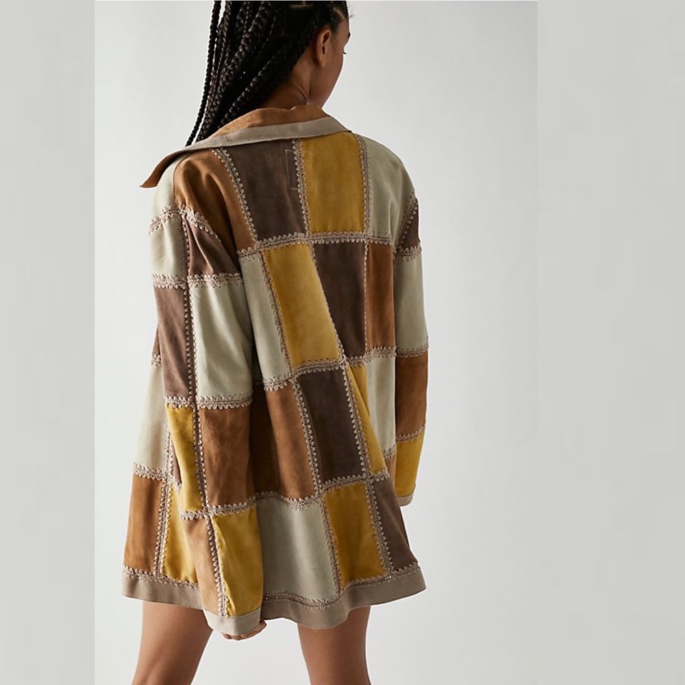 Free People Edie Crochet Chore Jacket